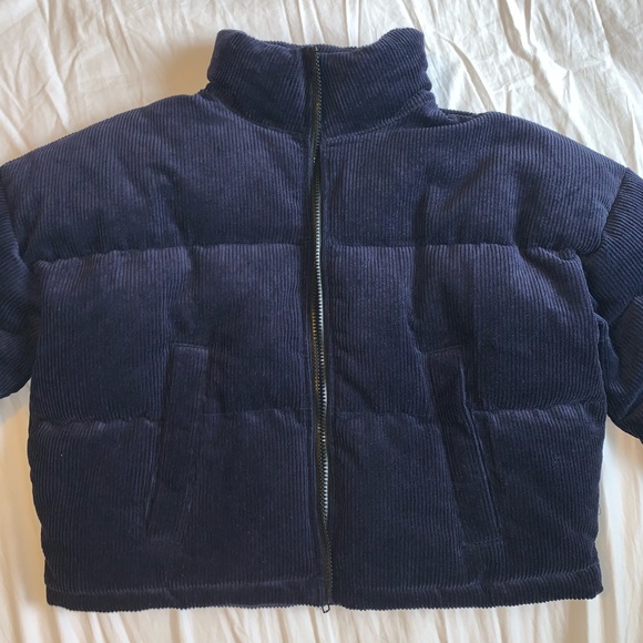 Kendall Kylie Corduroy Puffer Jacket 